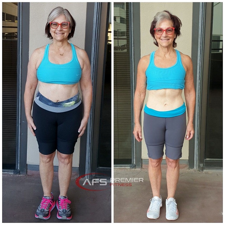 Ani weight loss transformation AFS Premier Fitness Dallas